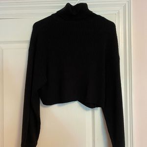 H and M Black Turtle Neck Knit